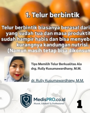 Tips Memilih Telur Berkualitas Ala drg. Rully Kusumawardhany, M.M.